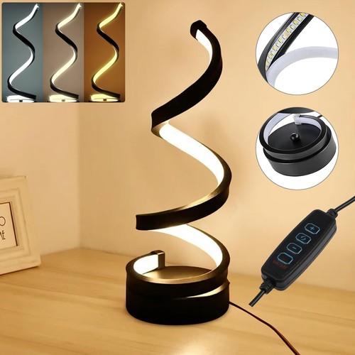 Led spiral tischlampe dimmbar - led,