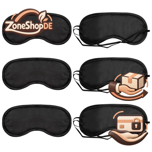 Schlafmaske 6pcs seide - schlafmaske, tragbar