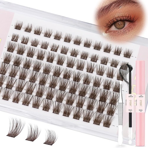 Cluster wimpern dunkelbraun - cluster,