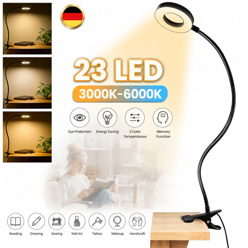 Klemmleuchte schreibtischlampe - klemmleuchte,