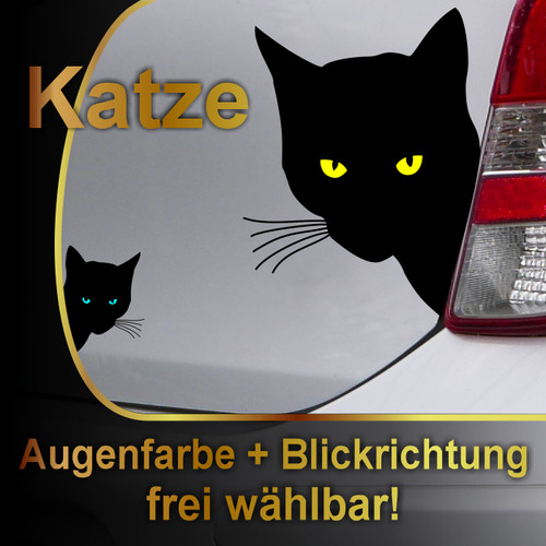 Katzenkopf aufkleber - aufkleber,