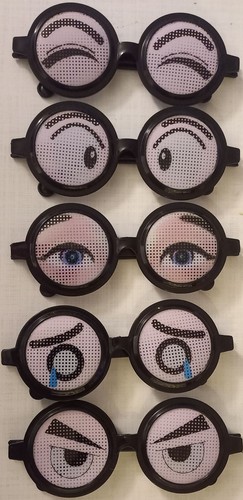 Scherzbrille rund
