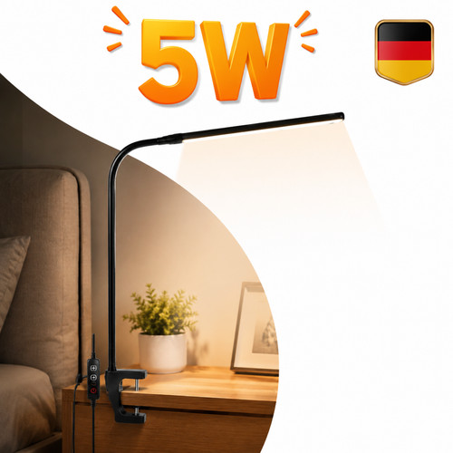 Flexibel led klemmleuchte - flexibel,