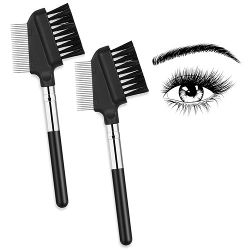 Wimpernkamm metall 2er pack - wimpernkamm,
