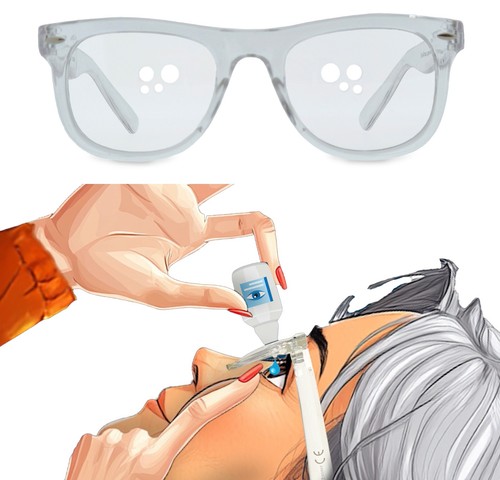 Eyedrop augentropfenhilfe - eyedrop,